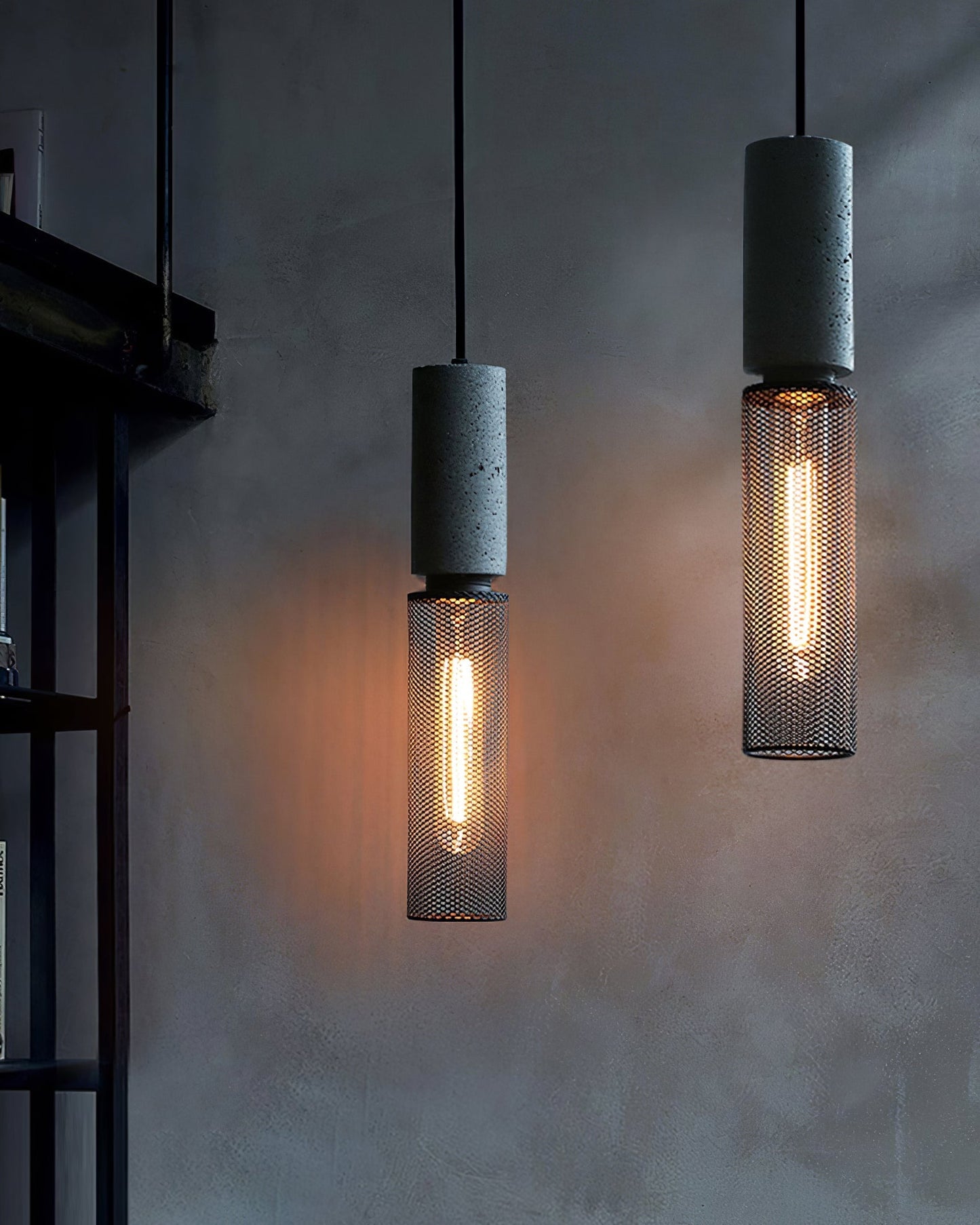 Urban Concrete Pendant Light Industrial LED