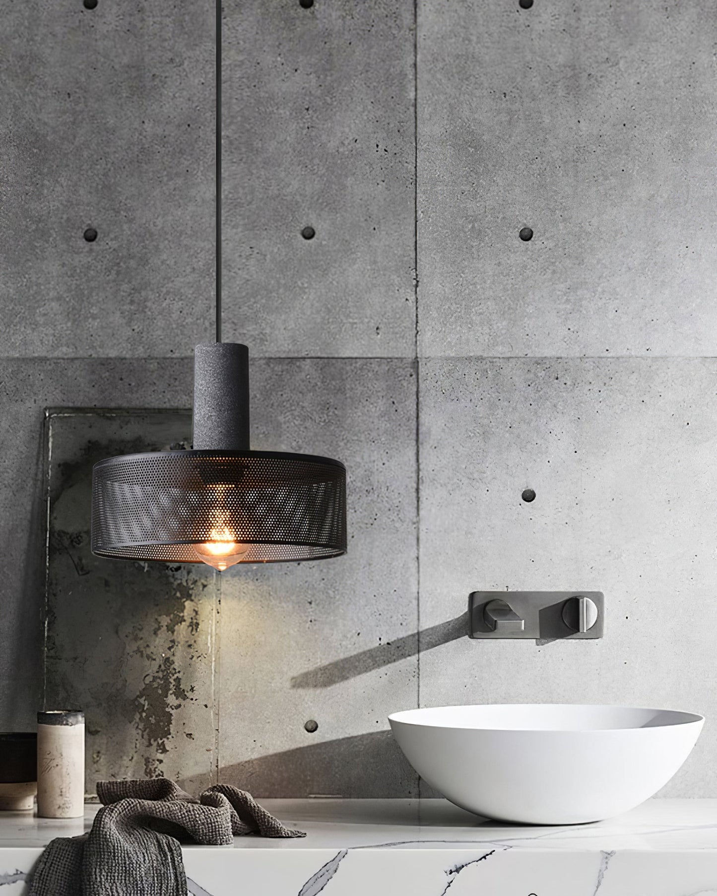 Urban Concrete Pendant Light Industrial LED
