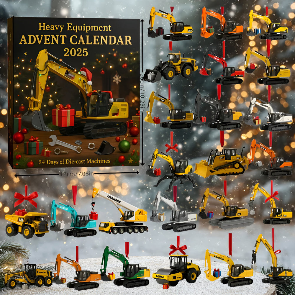 Construction Machinery Advent Calendar Mini