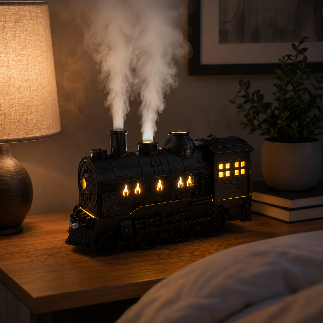 Continuous Mist Steam Humidifier Locomotive