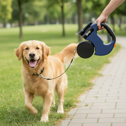 Dog Leash Dual Retractable Tangle Free