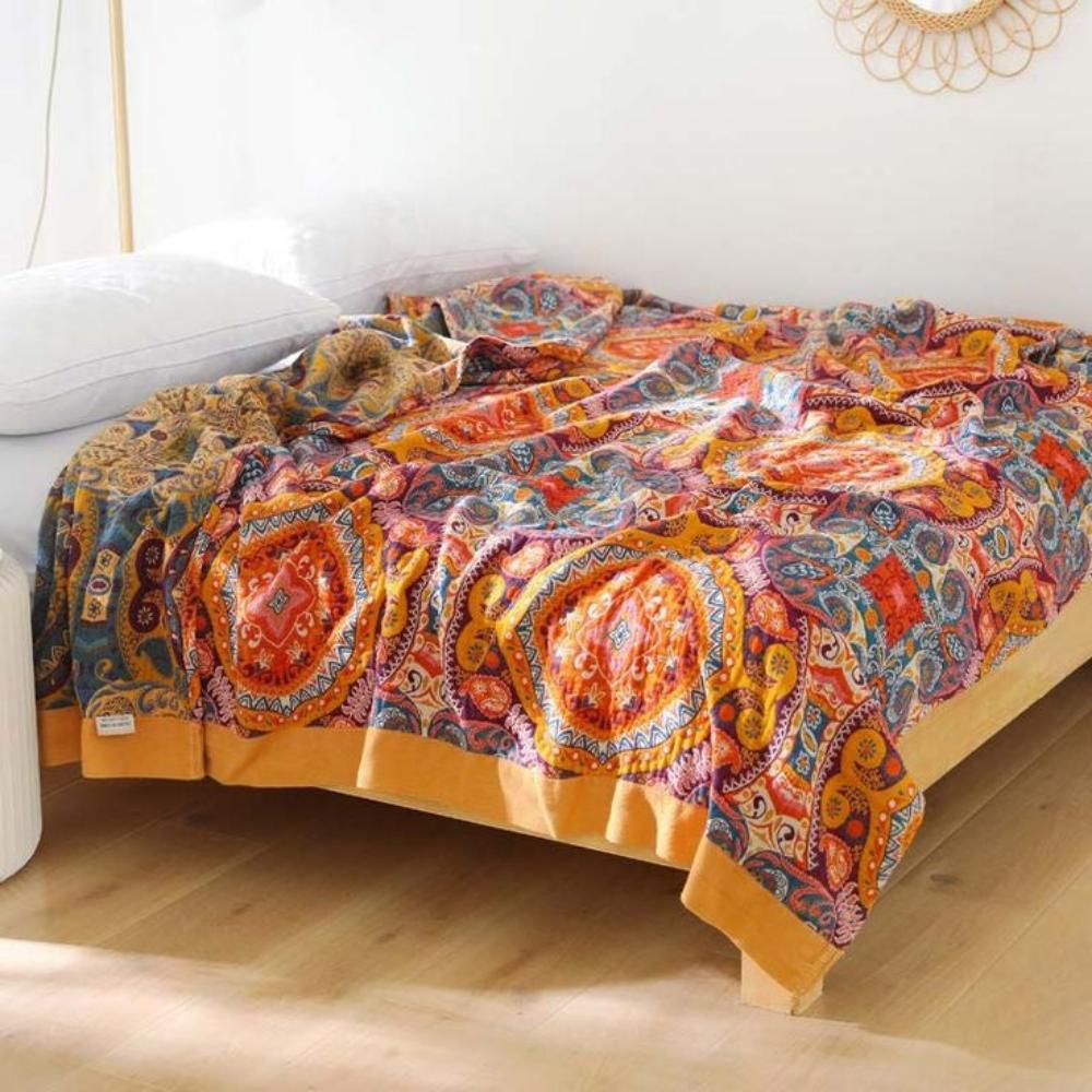 Boho Reversible Cooling Blanket Comfort