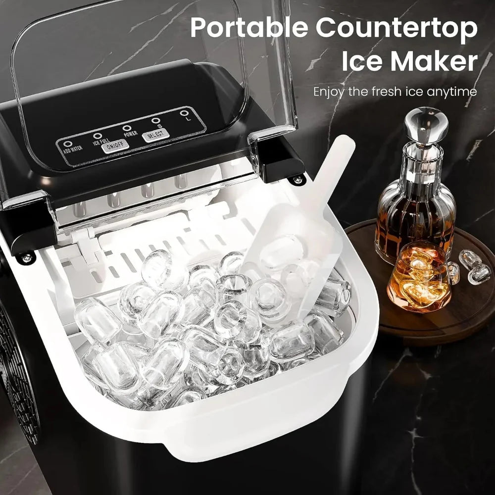 Countertop Ice Maker Nugget Portable Compact