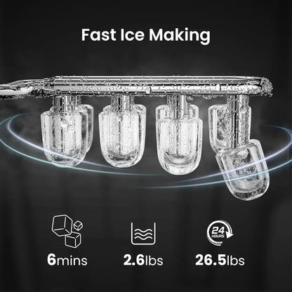 Countertop Ice Maker Nugget Portable Compact