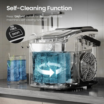 Countertop Ice Maker Nugget Portable Compact