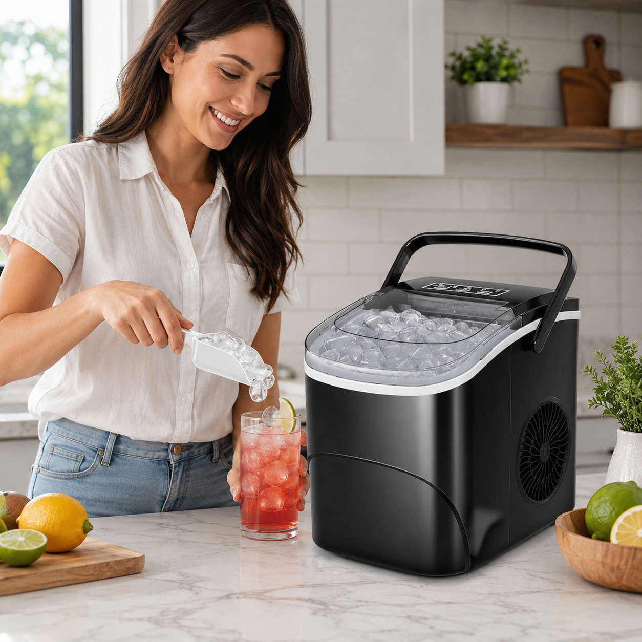 Countertop Ice Maker Portable Bullet Compact