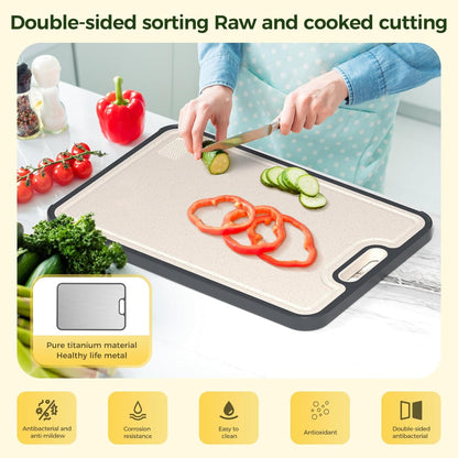 Cutting Board Double Sided Metal Kitchen