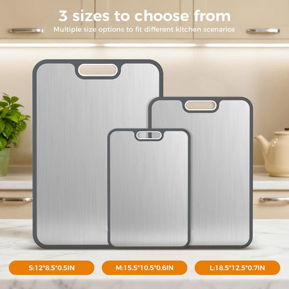 Cutting Board Double Sided Metal Kitchen