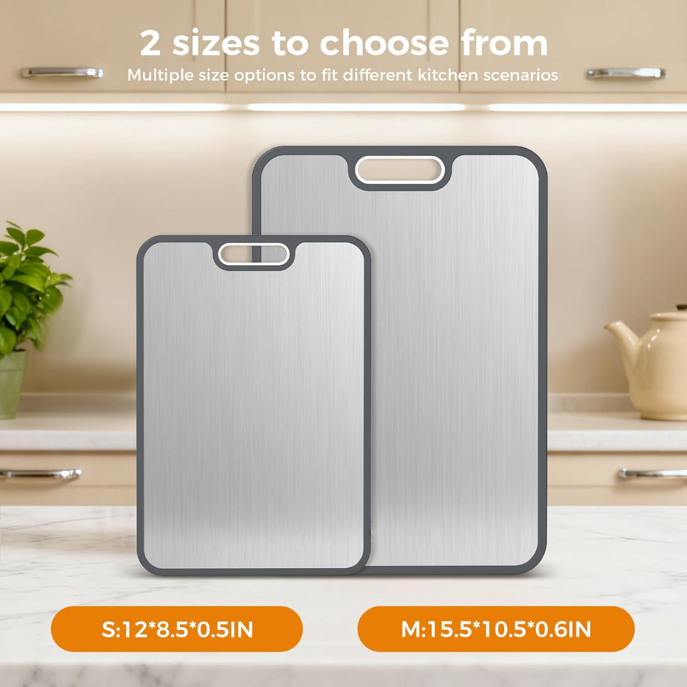 Cutting Board Double Sided Metal Kitchen