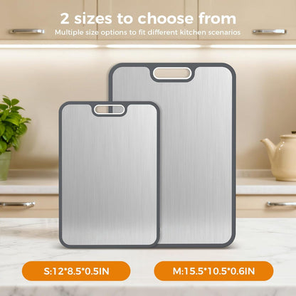 Cutting Board Double Sided Metal Kitchen
