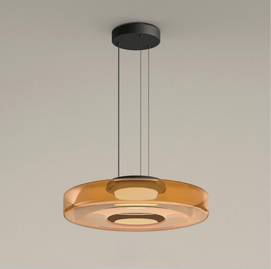 Bauhaus Glass Pendant Light Modern Layered
