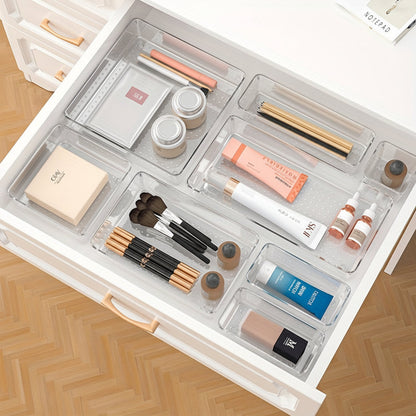 Drawer Organizer Plastic Storage Trays Set