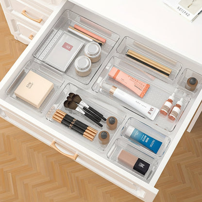 Drawer Organizer Plastic Storage Trays Set
