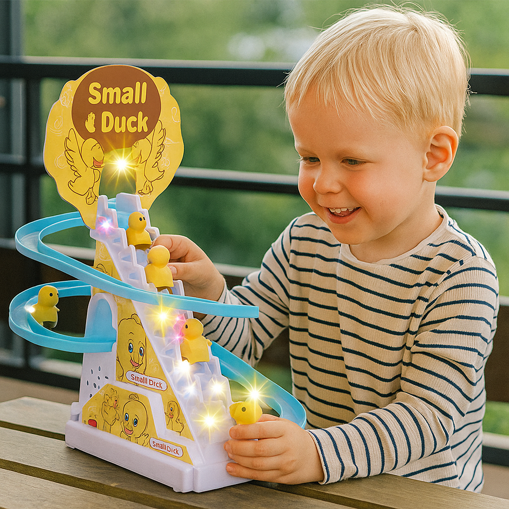 Kids Toy Duck Slide Interactive Music Light