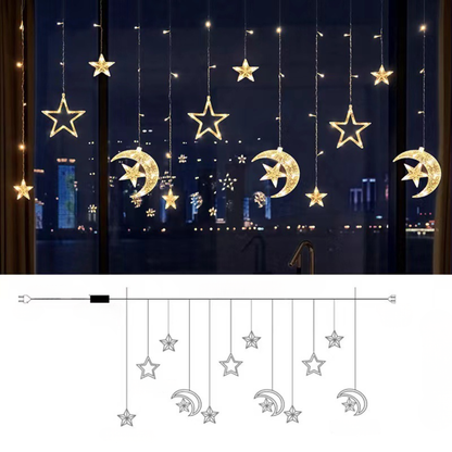 LED Star Light Curtain Warm White Indoor