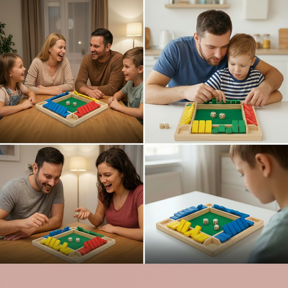 Board Game Wooden Dice Game Family Math