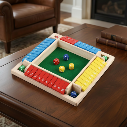 Board Game Wooden Dice Game Family Math
