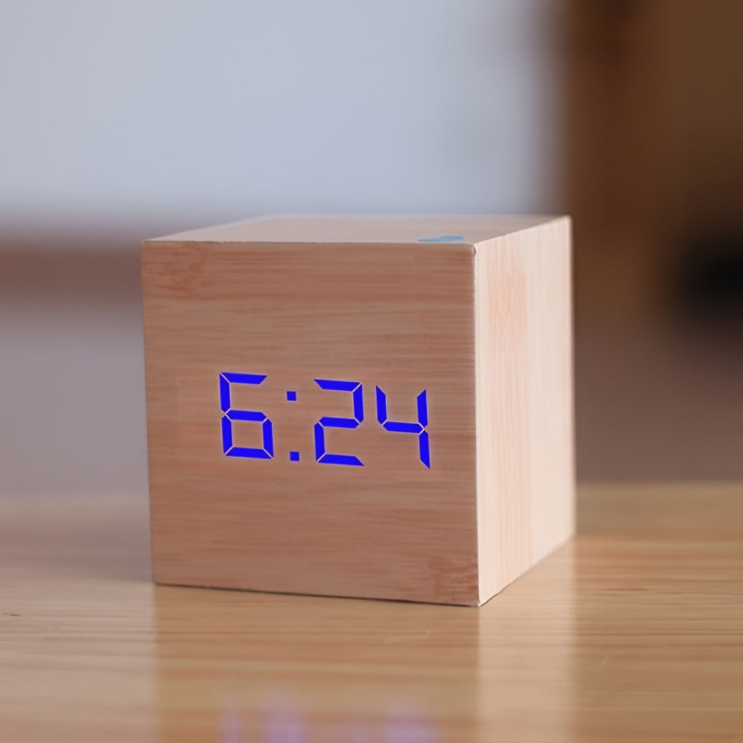Digital Alarm Clock LED Display Desk