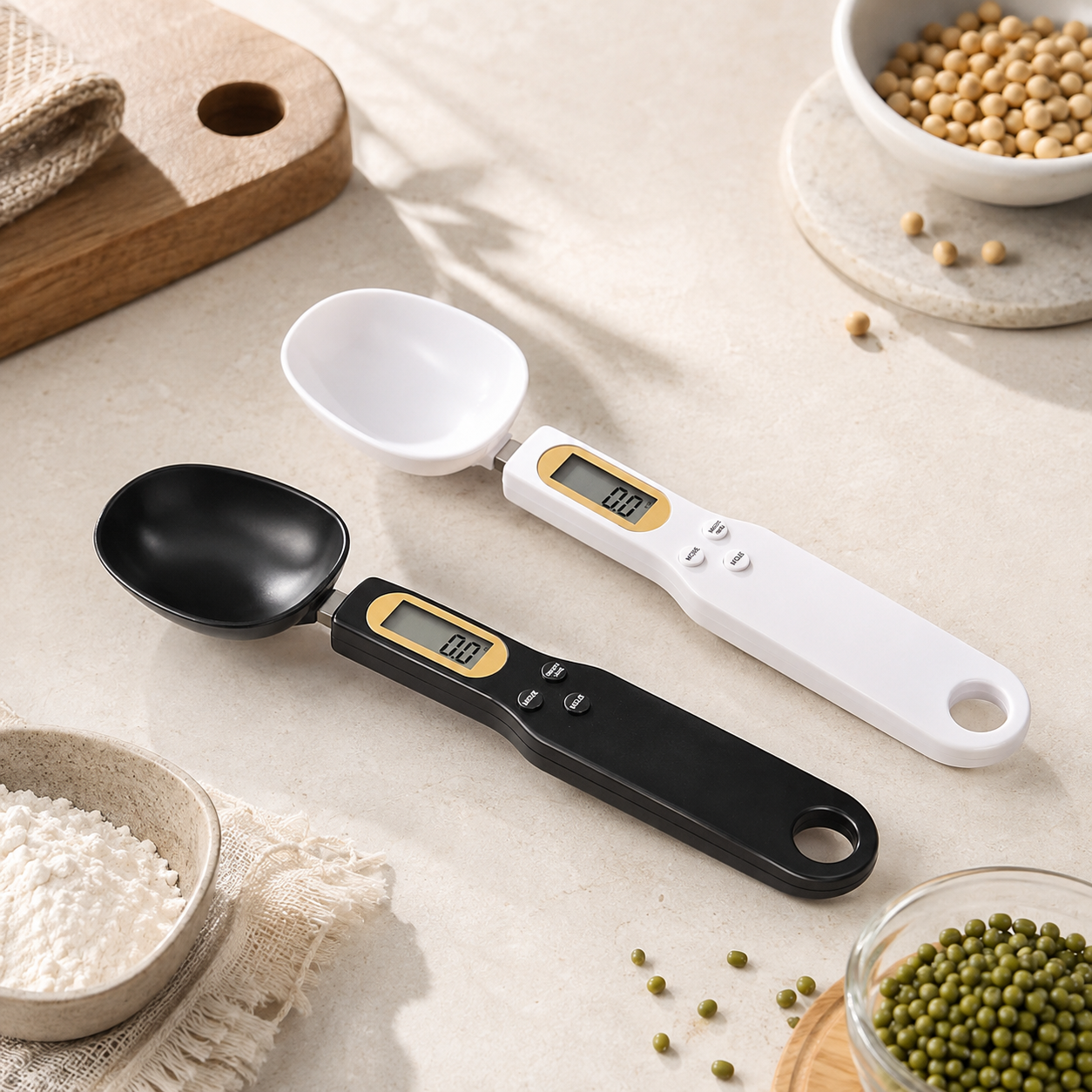 Digital Measuring Spoon Display Kitchen Tool