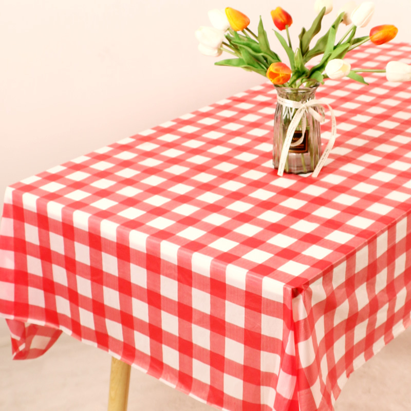 Disposable Plastic Tablecloths Set