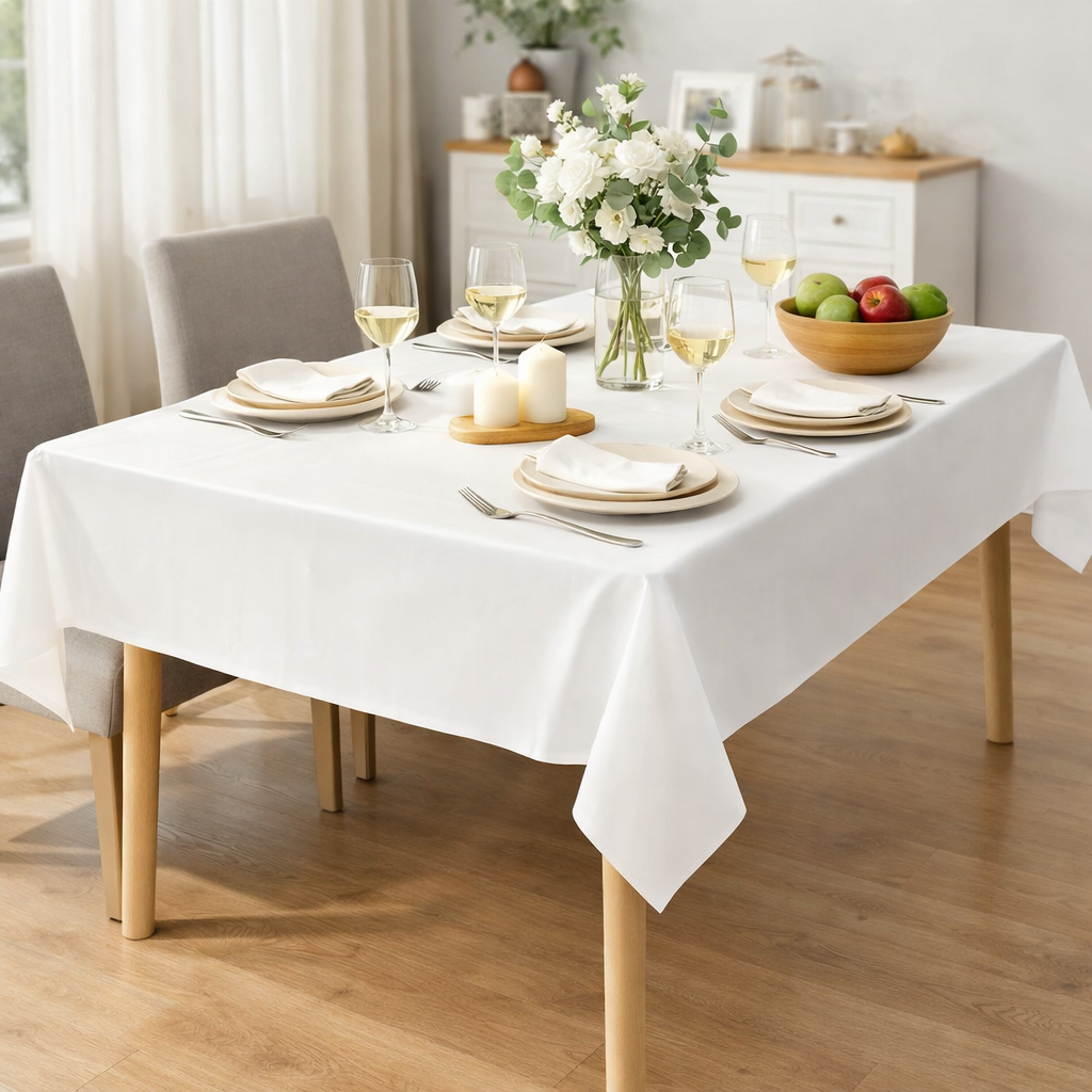 Disposable Plastic Tablecloths Set