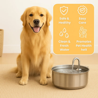 Pet Water Fountain Stainless Steel Automatic