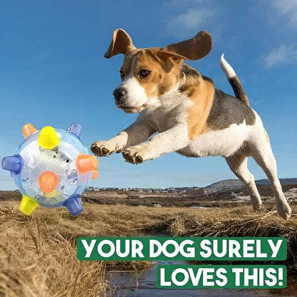 Dog Toy LED Bouncing Interactive Plastic