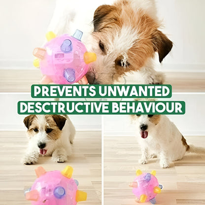 Dog Toy LED Bouncing Interactive Plastic