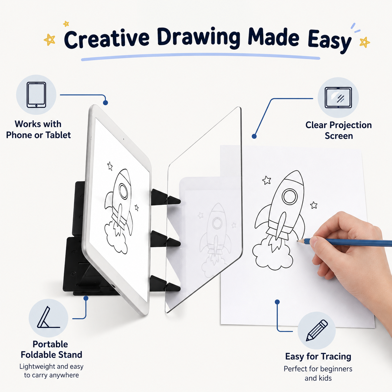 Drawing Projector Kids Portable Educational