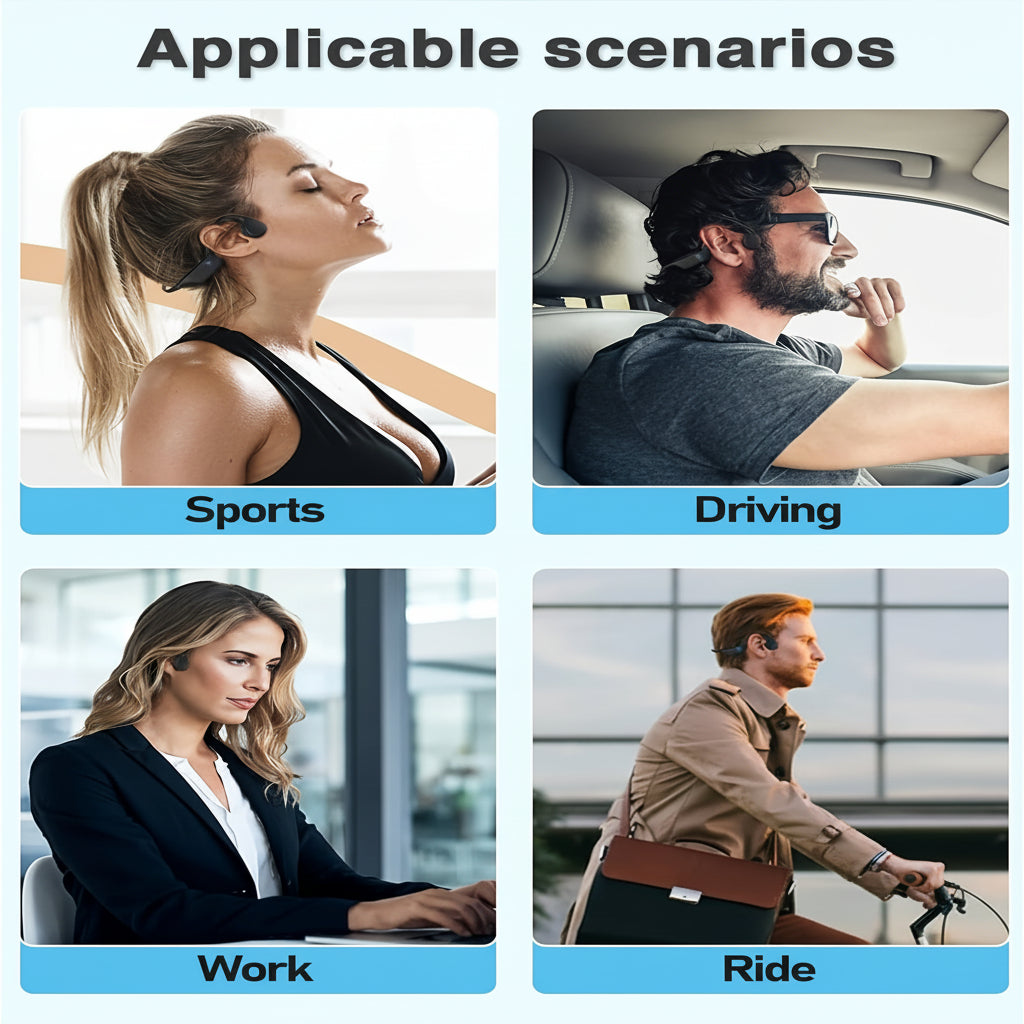 Wireless Bone Conduction Headphones USB