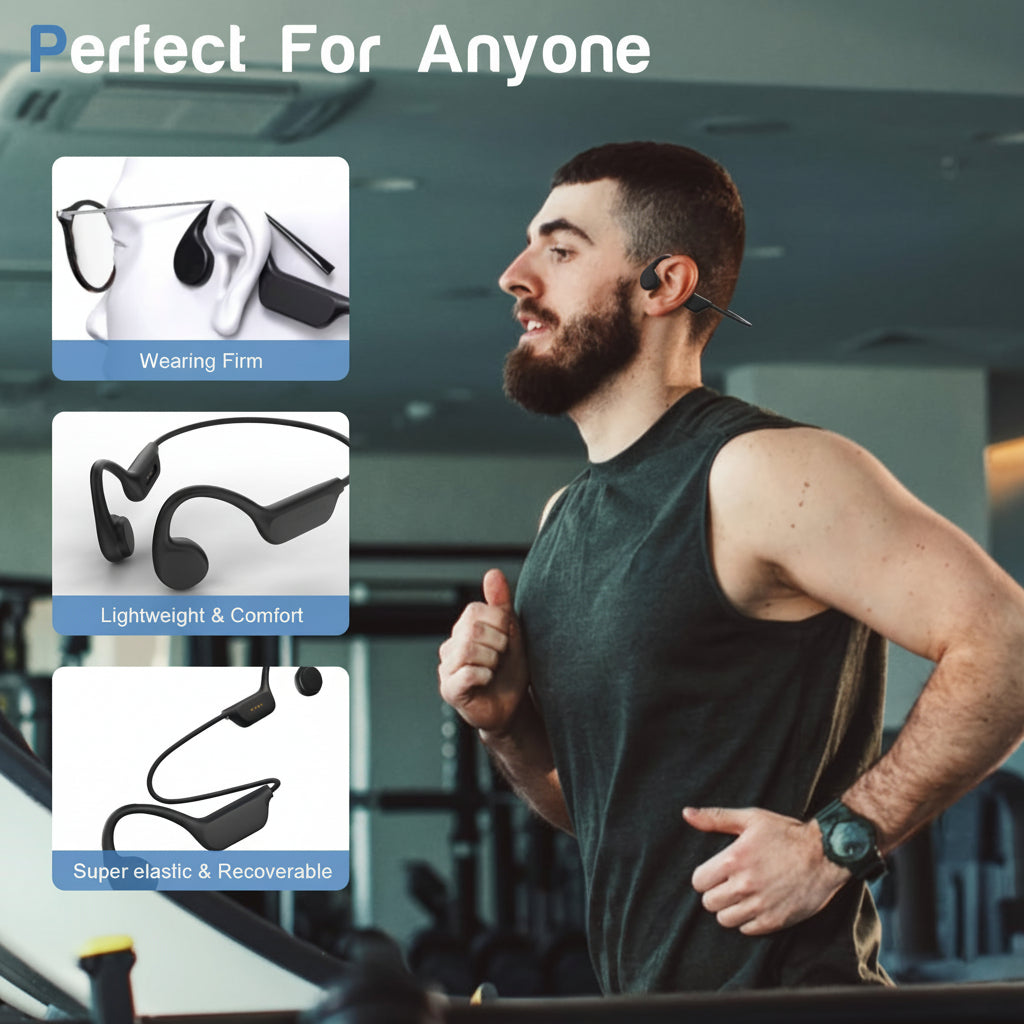 Wireless Bone Conduction Headphones USB