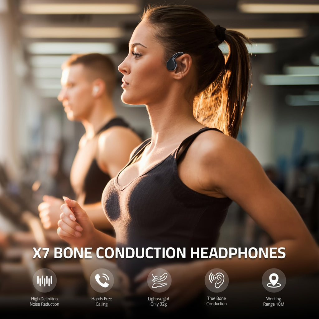 Wireless Bone Conduction Headphones USB
