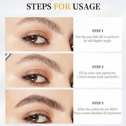 Eyebrow Pencil Microblading 4 Tip Waterproof
