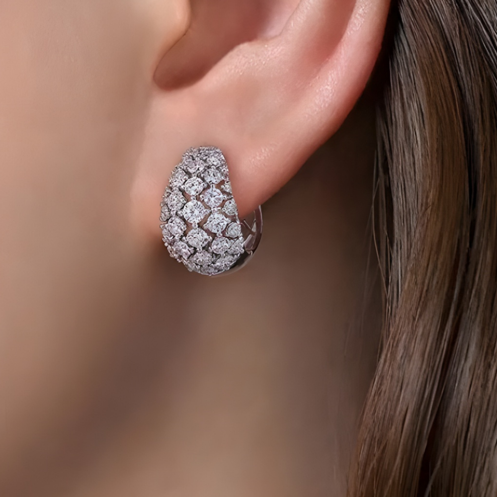 Earrings Mothers Day Gift Silver Crystal