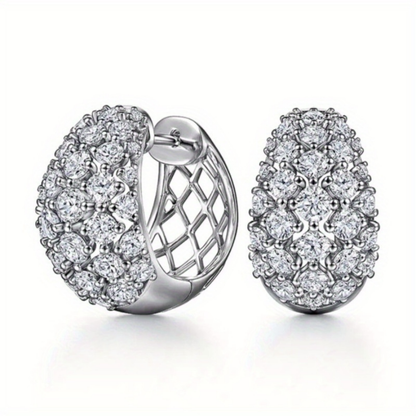 Earrings Mothers Day Gift Silver Crystal