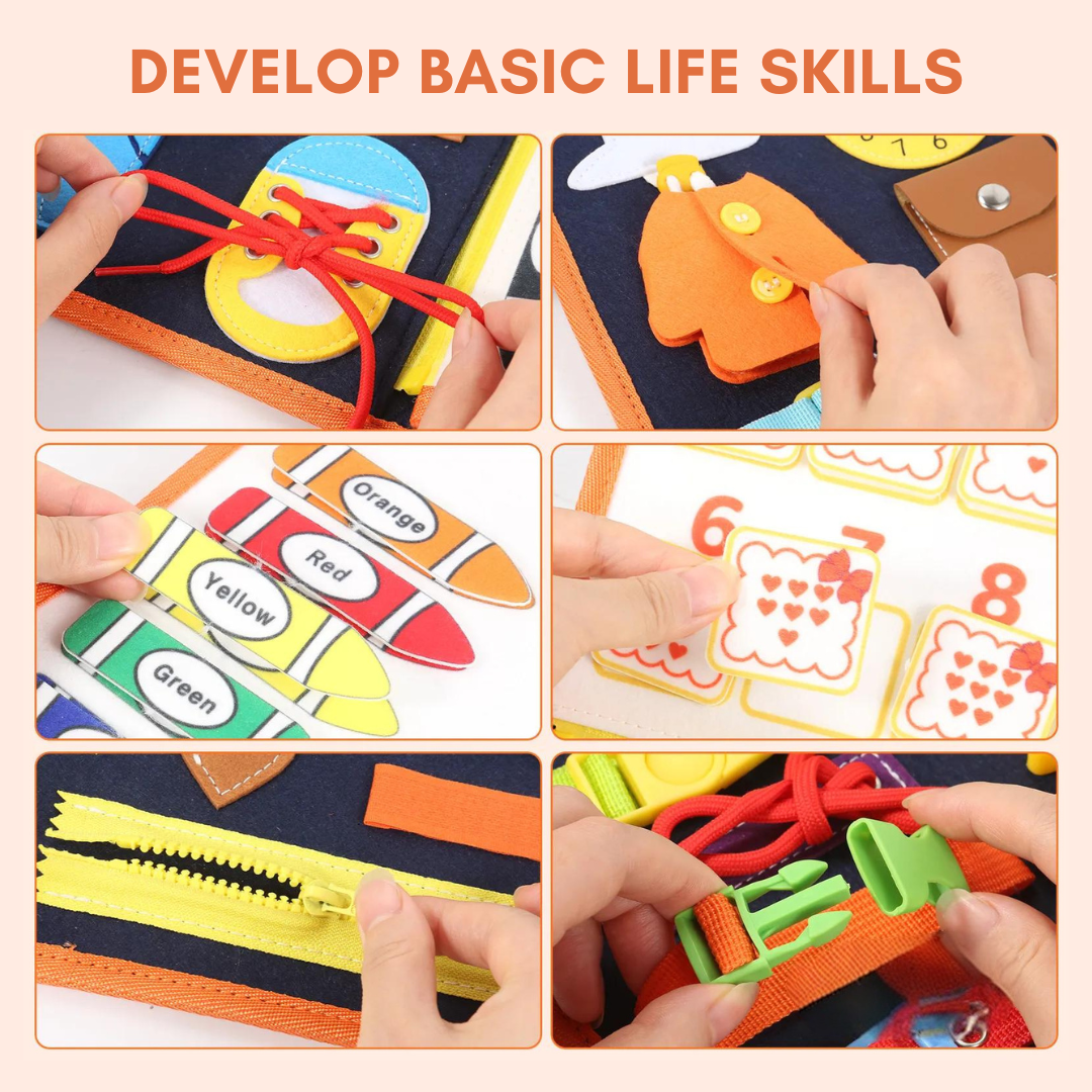 Educational Toys Montessori Busy Board