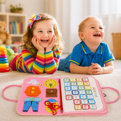 Educational Toys Montessori Busy Board