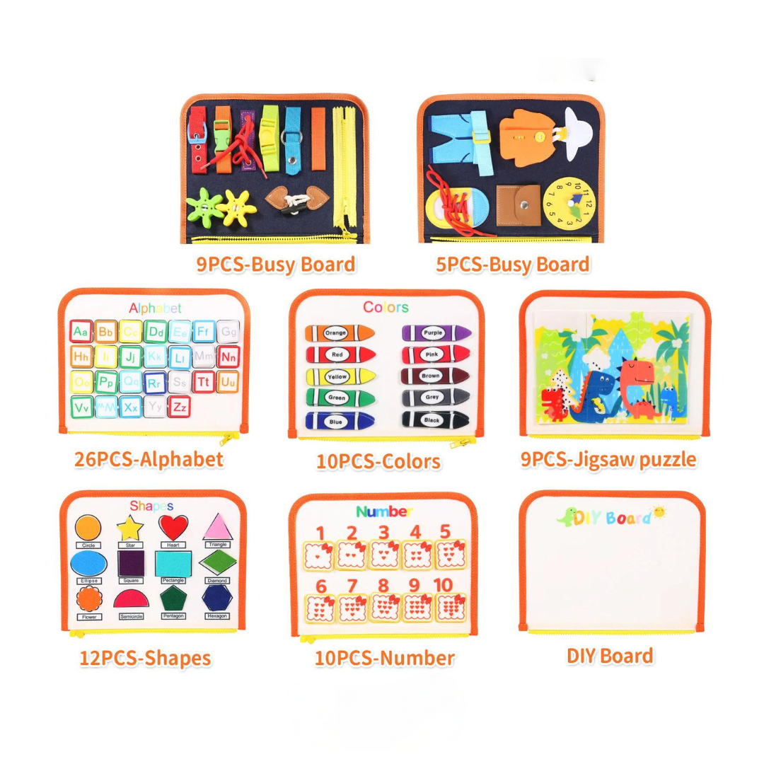 Educational Toys Montessori Busy Board