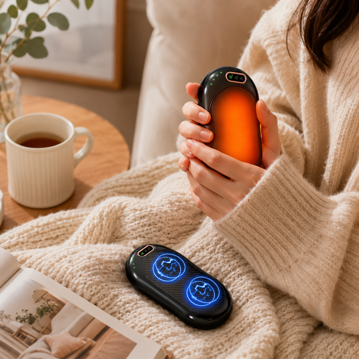 Electric Hand Warmer Rechargeable Magnetic