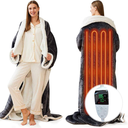 Winter Heated Blanket Wearable Electric