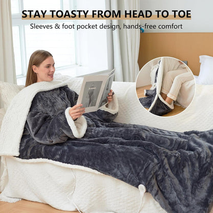 Winter Heated Blanket Wearable Electric