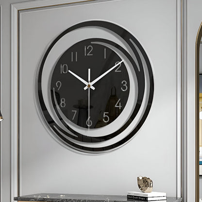 Sorana Wall Clock Modern Black Acrylic