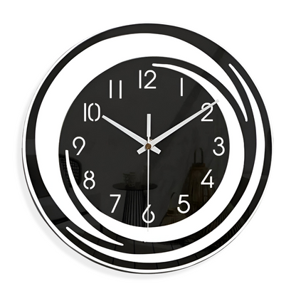 Sorana Wall Clock Modern Black Acrylic