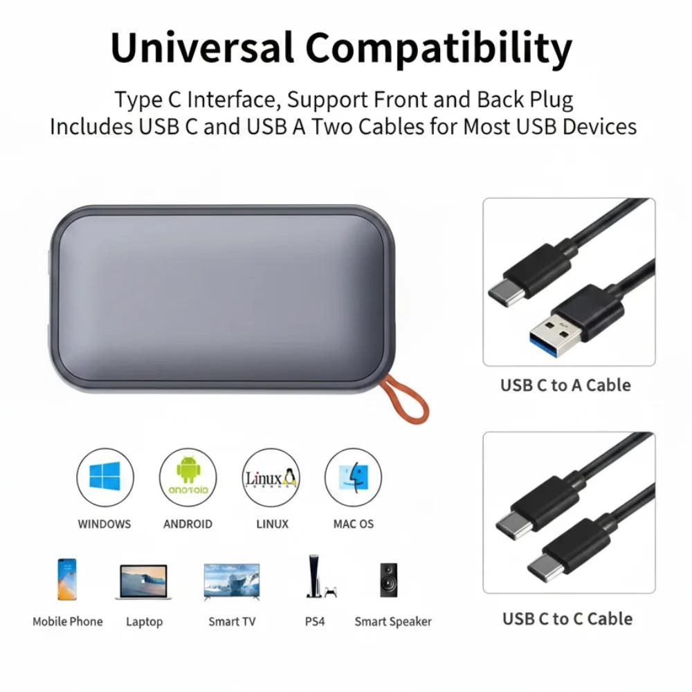 External Hard Drive Portable SSD 512GB