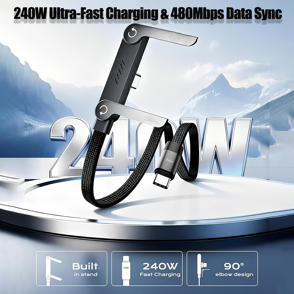Charging Cable Phone Holder 240W Plastic