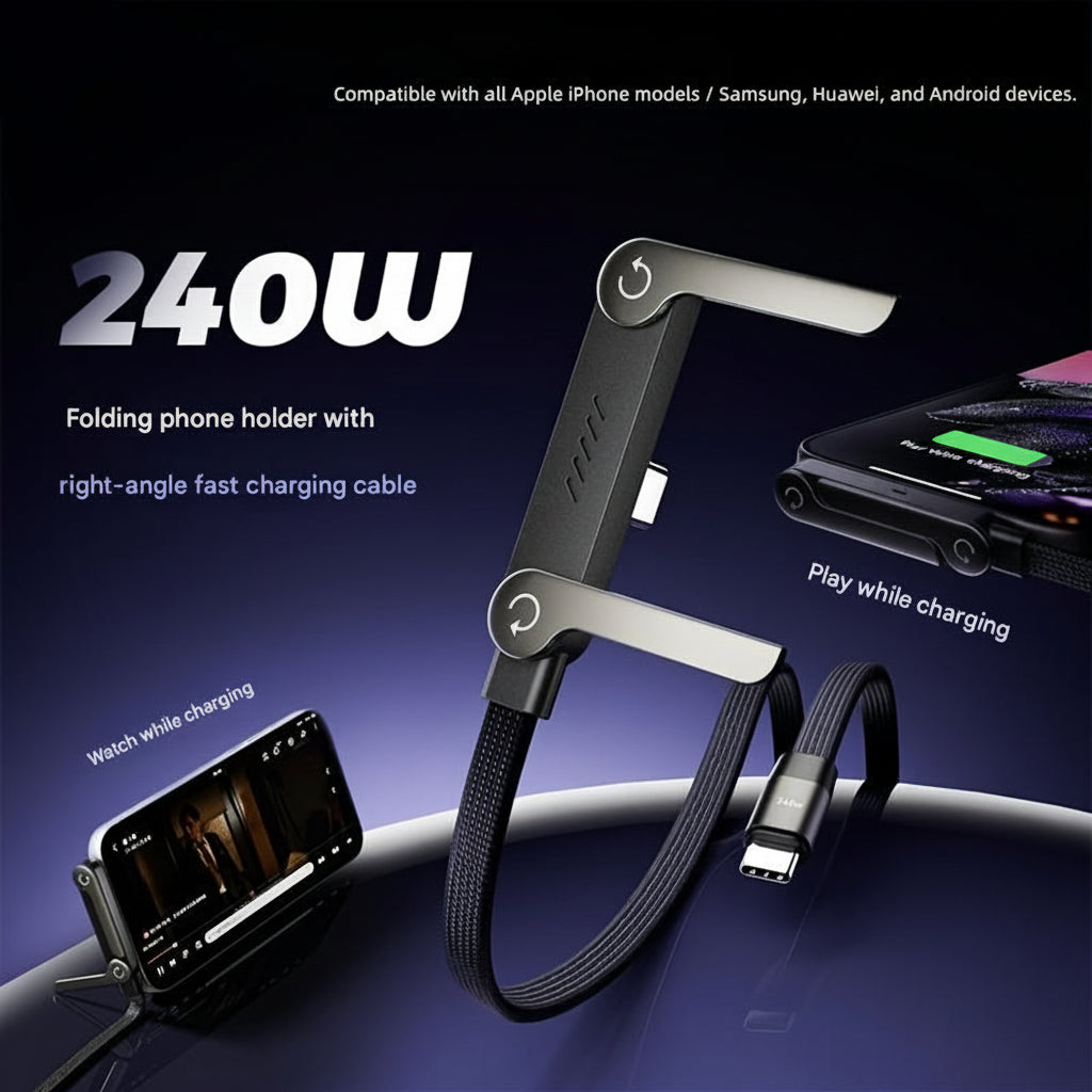 Charging Cable Phone Holder 240W Plastic