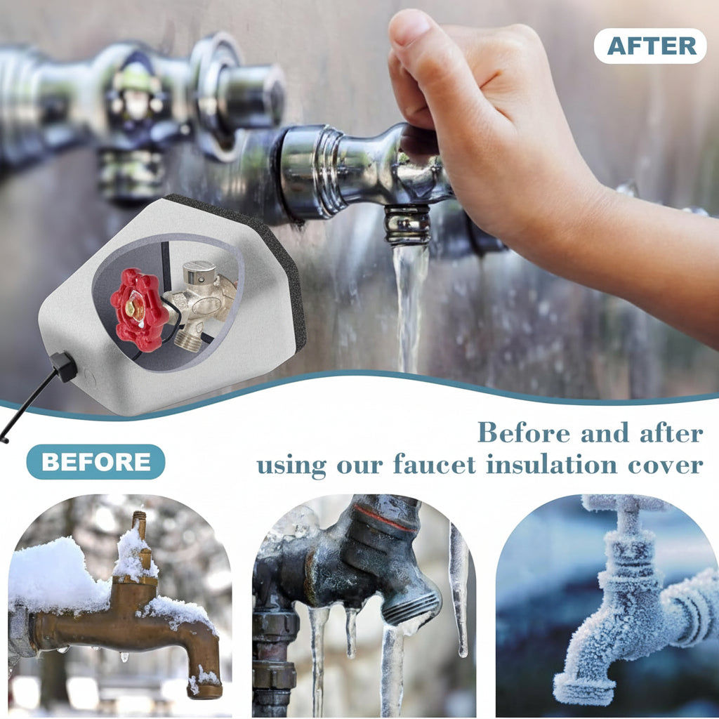 Outdoor Faucet Covers Insulated Foam Freeze