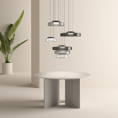 Glass Pendant Lamp Bauhaus Style Hanging