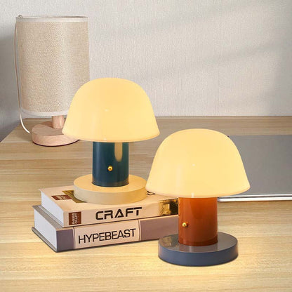Mushroom Table Lamp Modern Rechargeable LED