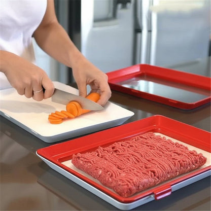 Food Storage Tray Reusable Elastic Seal